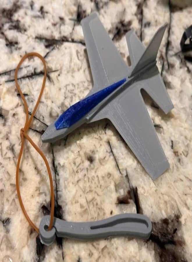 3D CRAFT F-49 Rubber Band Launch Jet Glider | 3D Printable KitCard for Outdoor Flying Fun - Image 1
